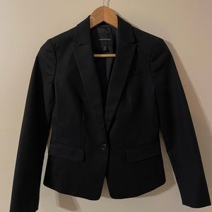 Banana Republic black one-button blazer